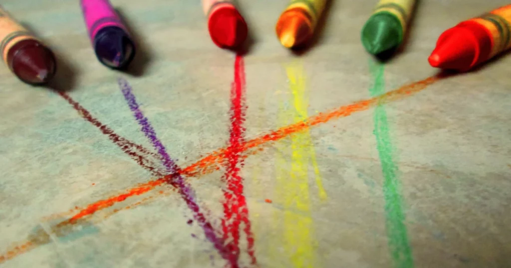 How to get crayon off wood